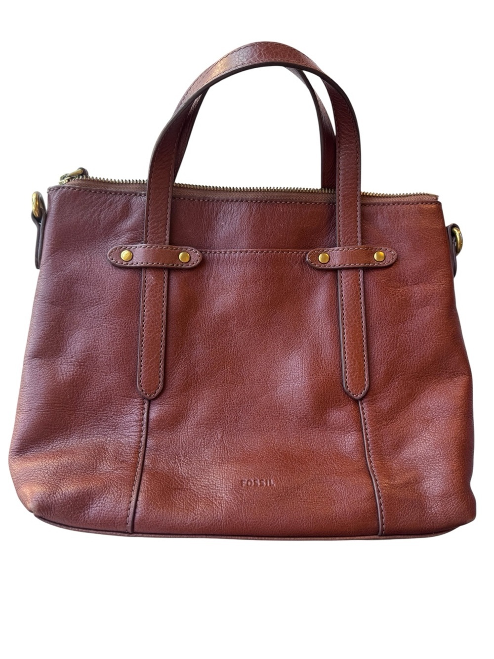 Fossil Brown Leather Handbag